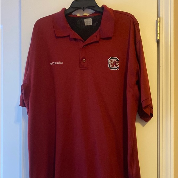 Columbia Men's Red Polo Shirt - Picture 1 of 6